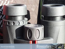 Eyecups and diopter adjustment ring on the Kowa SV 8x32 Binoculars
