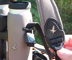 Neck Strap Detail on the Swarovski EL 10x32 Binoculars