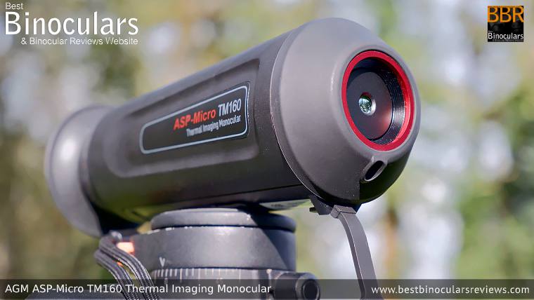 AGM Asp-Micro TM160 Thermal Imaging Monocular mounted on a Tripod