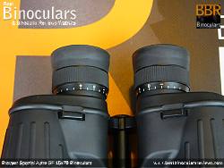 Individual eyepiece focussing (diopter adjusters) on the Bresser Spezial Astro SF 15x70 Binoculars