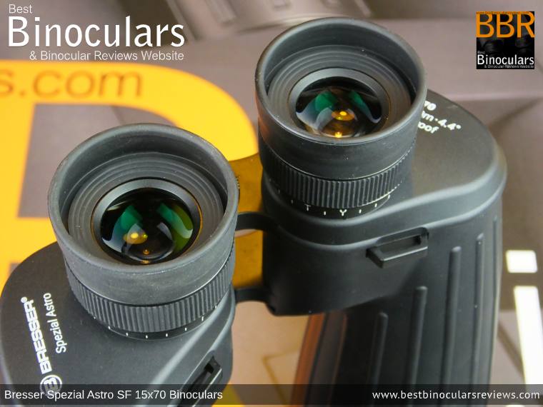 Ocular Lenses on the Bresser Spezial Astro SF 15x70 Binoculars
