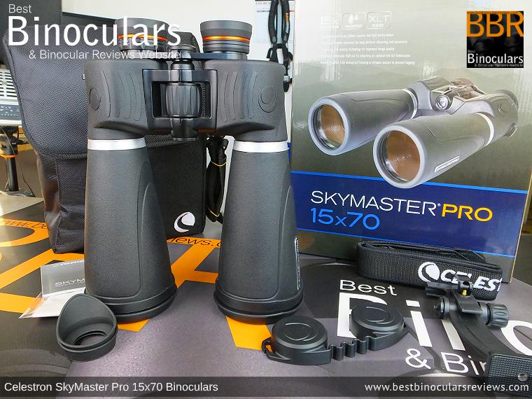 Accessories & Box for the Celestron SkyMaster Pro 15x70 Binoculars