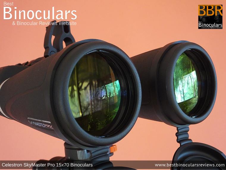 70mm Lenses on the Celestron SkyMaster Pro 15x70 Binoculars