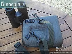 Rear view of the Carry Case & GPO Passion ED 8x42 Binoculars