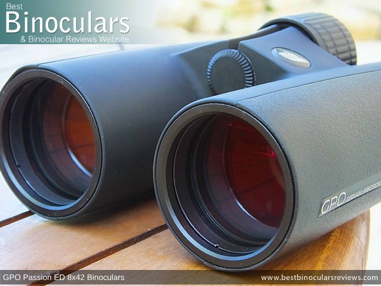 42mm Objective Lenses on the GPO Passion ED 8x42 Binoculars