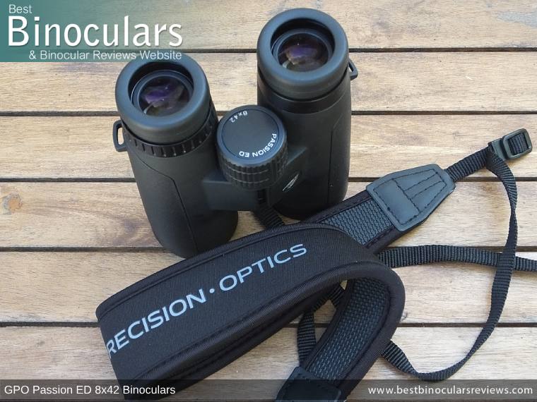 Neck Strap included with the GPO Passion ED 8x42 Binoculars