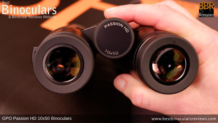 Adjusting the Focus Wheel on the GPO Passion HD 10x50 Binoculars