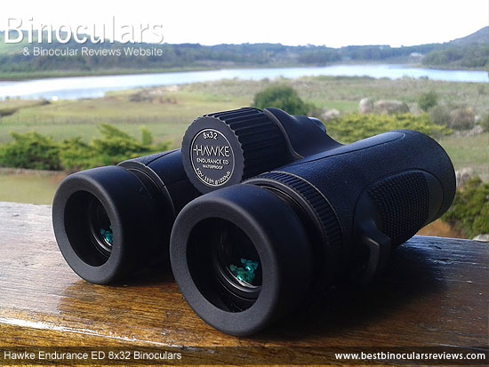 Focus Wheel on the Hawke Endurance ED 8x32 Binoculars