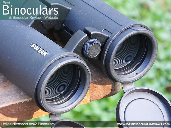 42mm Objective Lenses on the Helios Nitrosport 8x42 Binoculars
