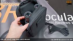 Inside and Rear of the Carry Case for the Kite APC 14x50 Image Stabilized Binoculars