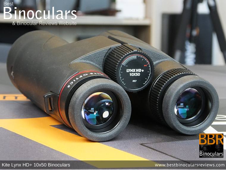 Ocular Lenses on the Kite Lynx HD+ 10x50 Binoculars