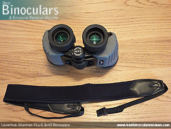 Neck Strap included with the Levenhuk Sherman Plus 8x42 Binoculars
