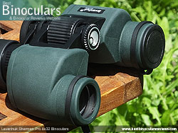 Objective Lens Covers on the Levenhuk Sherman Pro 8x32 Binoculars