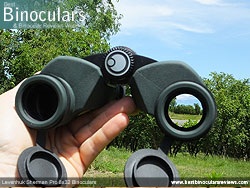 Reverse view through the Levenhuk Sherman Pro 8x32 Binoculars
