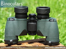 Underside of the Levenhuk Sherman Pro 8x32 Binoculars