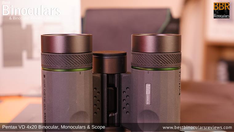 Focus Rings on the Pentax VD 4x20 Binoculars, Monocular & Spotting Scope