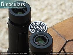 Eyecups on the Snypex Knight D-ED 10x32 Binoculars