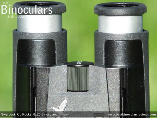 Focus Wheel on the Swarovski CL 8x25 Pocket Binoculars