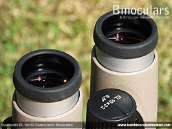 Eyecups on the Swarovski EL 10x32 Binoculars