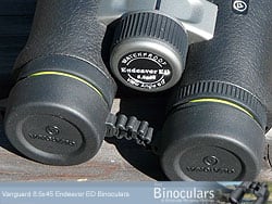 The eye-piece covers (rain guard) on the Vanguard Endeavor ED Binoculars